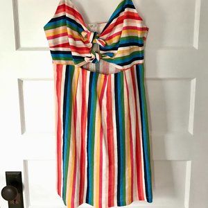 Multicolor Stripe Mini Dress